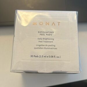 monat exfoliating peel pads daily brightening peel treatment brand new unwrapped